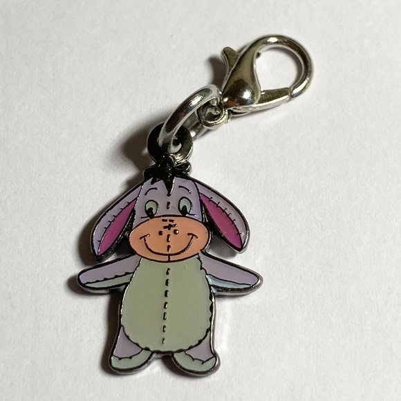 Vintage Disney Eeyore Piglet Charm Lot of 6 Charms Purse Zipper Pull Clip On - Picture 4 of 11